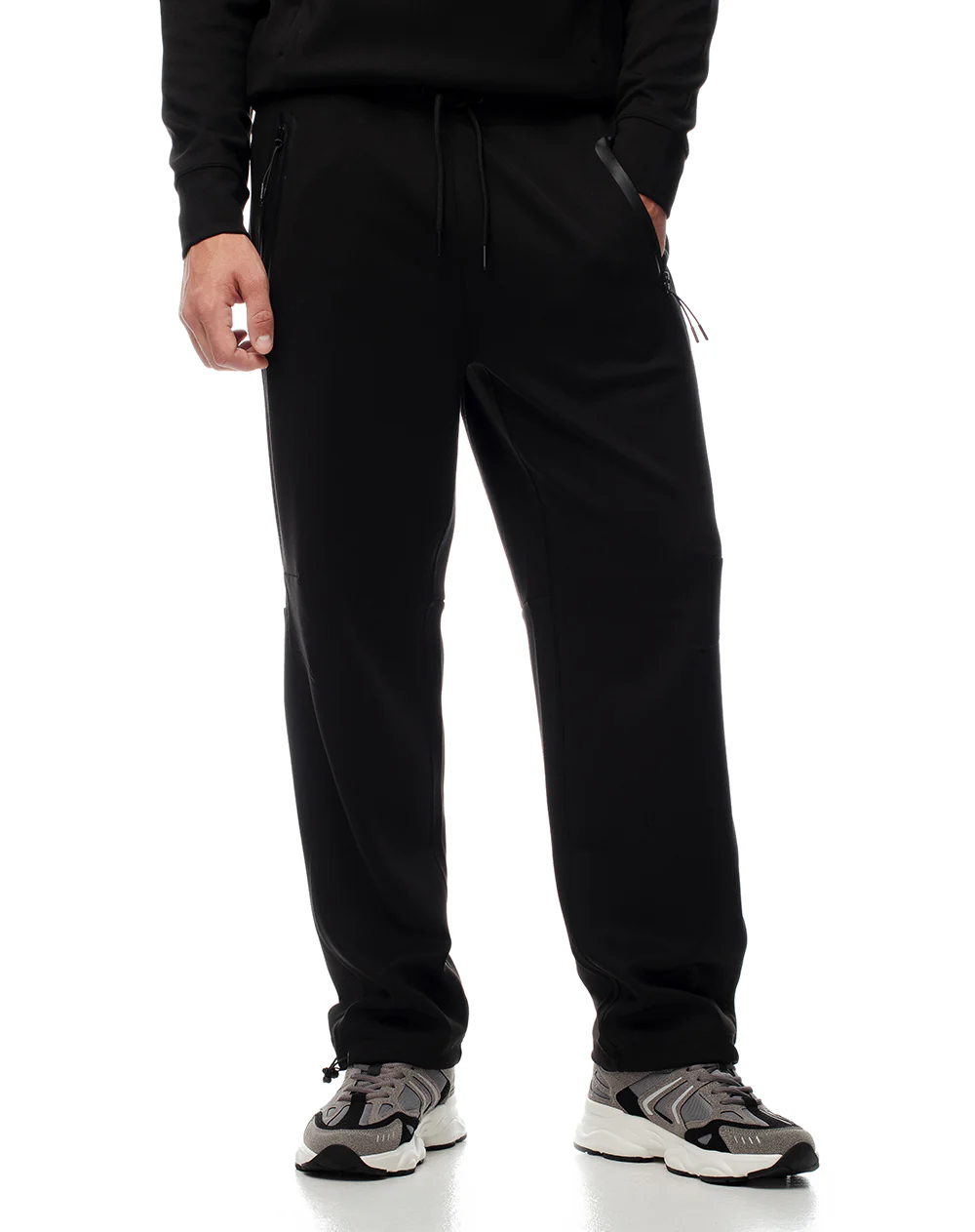 Pantalón relax secado rápido negro hombre - Image 4