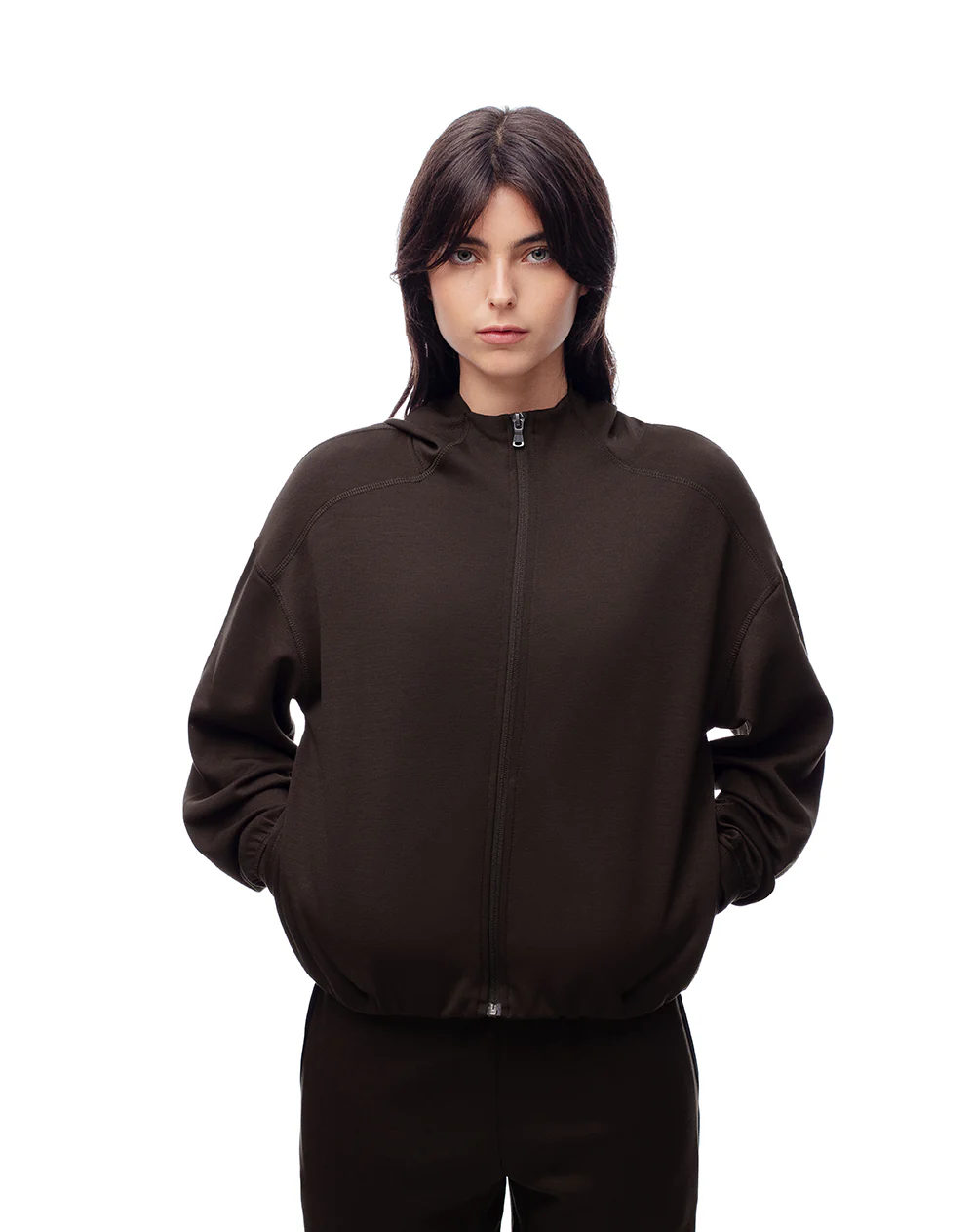 Buzo relax chocolate mujer