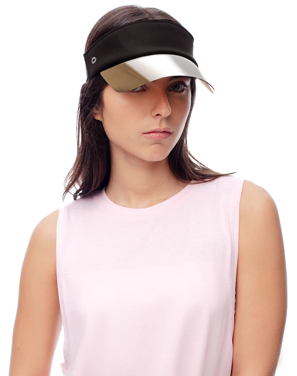 Visera deportiva negra mujer - Image 2