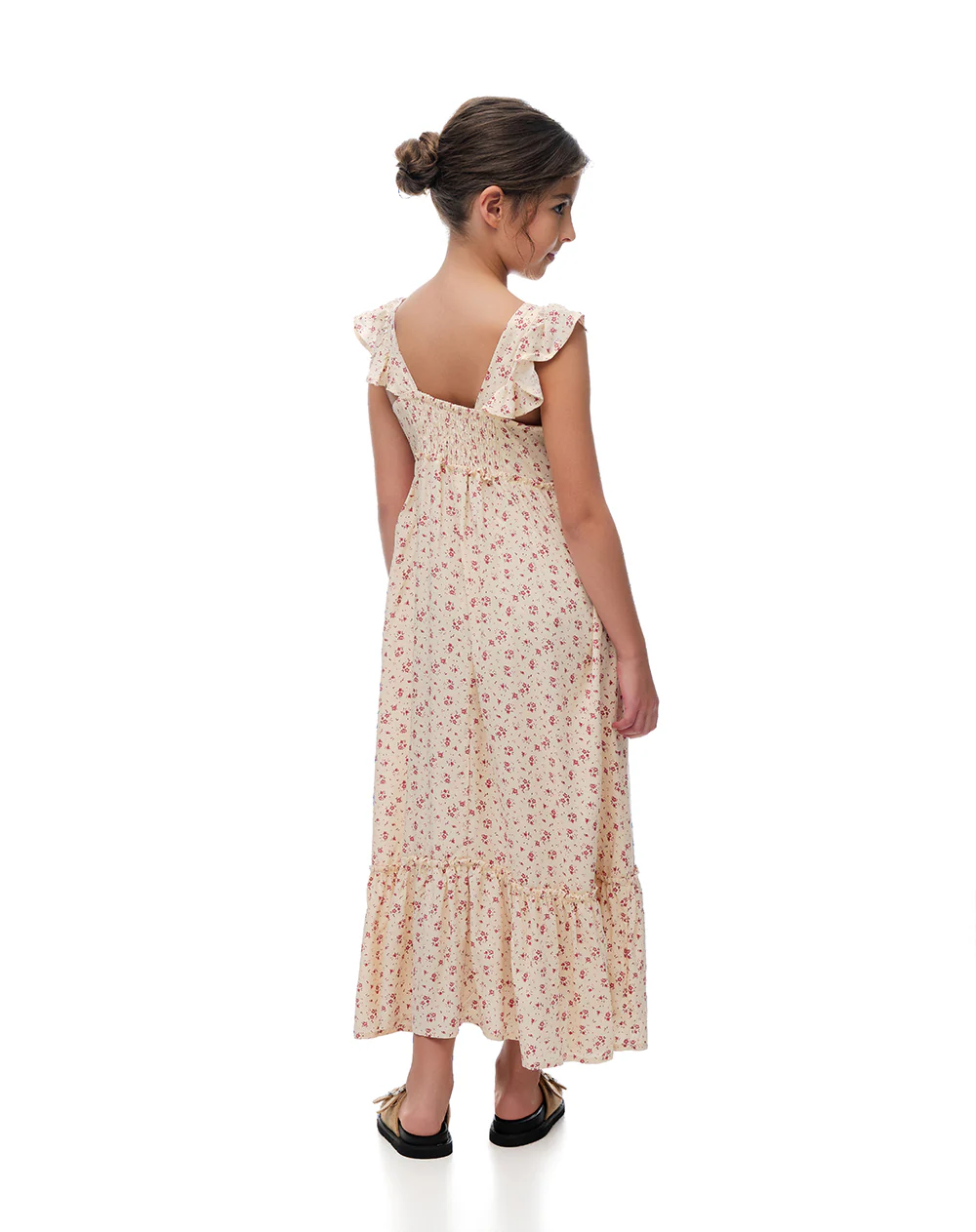 Vestido largo flores niña - Image 2