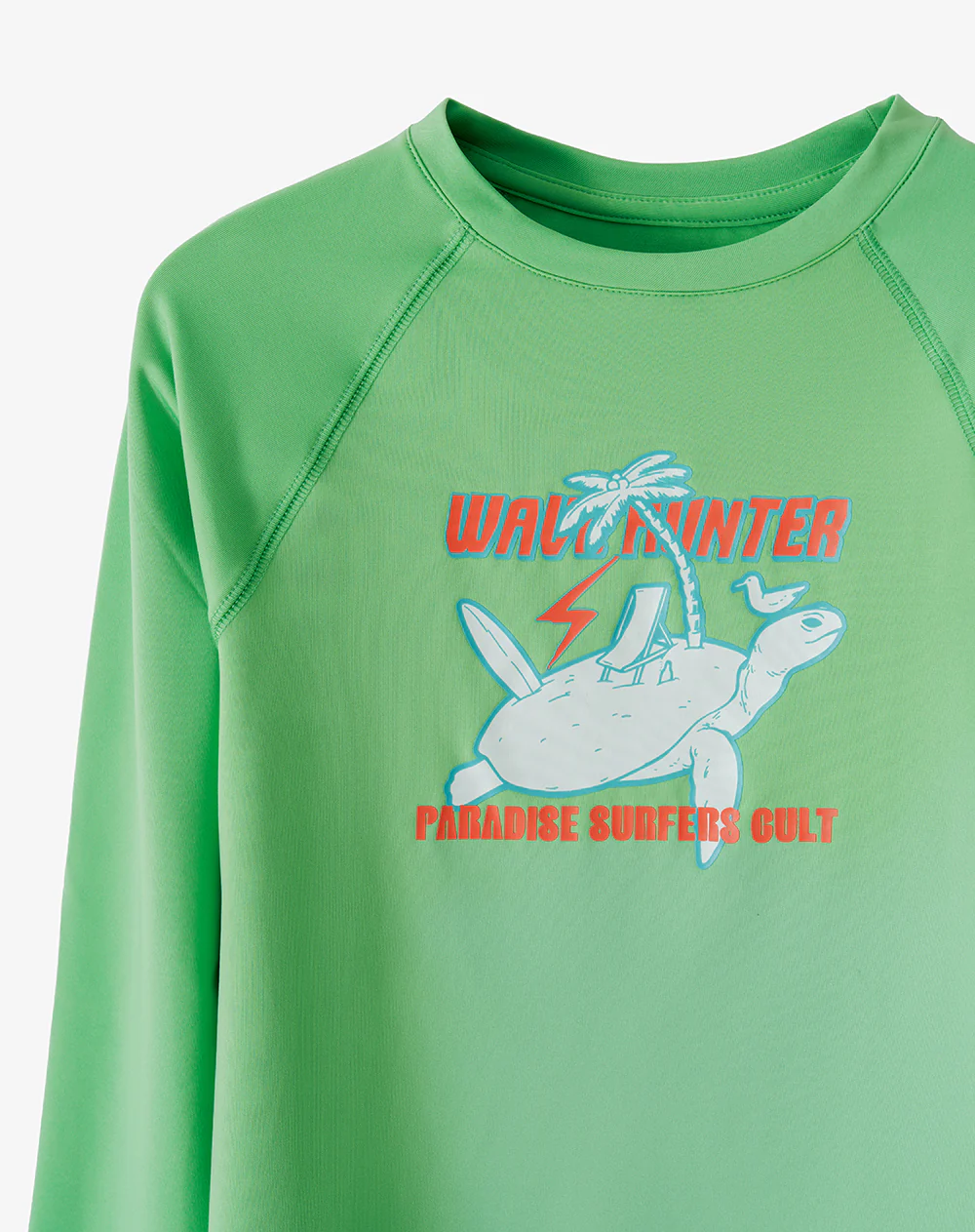Camiseta regular manga larga verde niño - Image 6