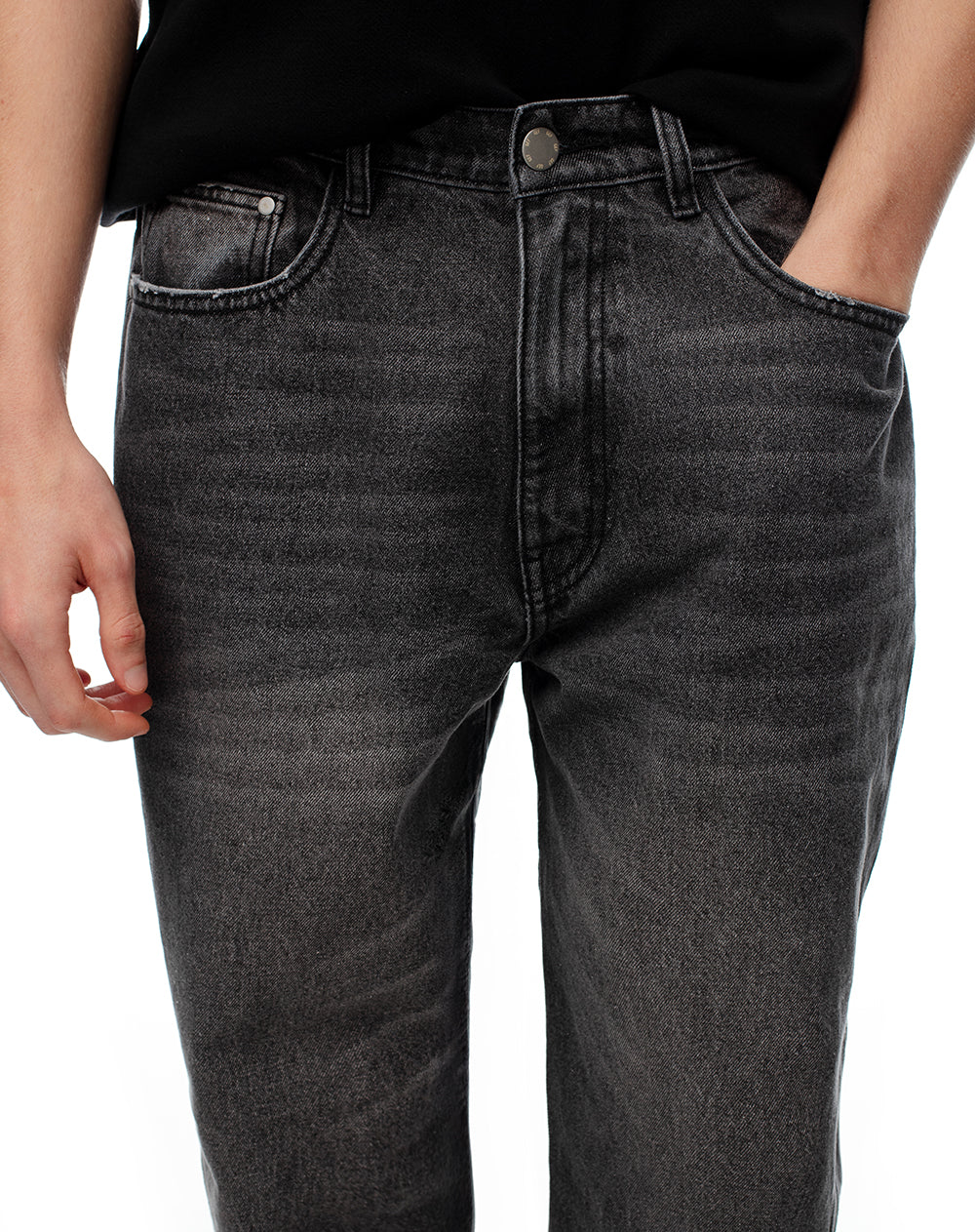 Jean oversize algodón negro hombre - Image 5
