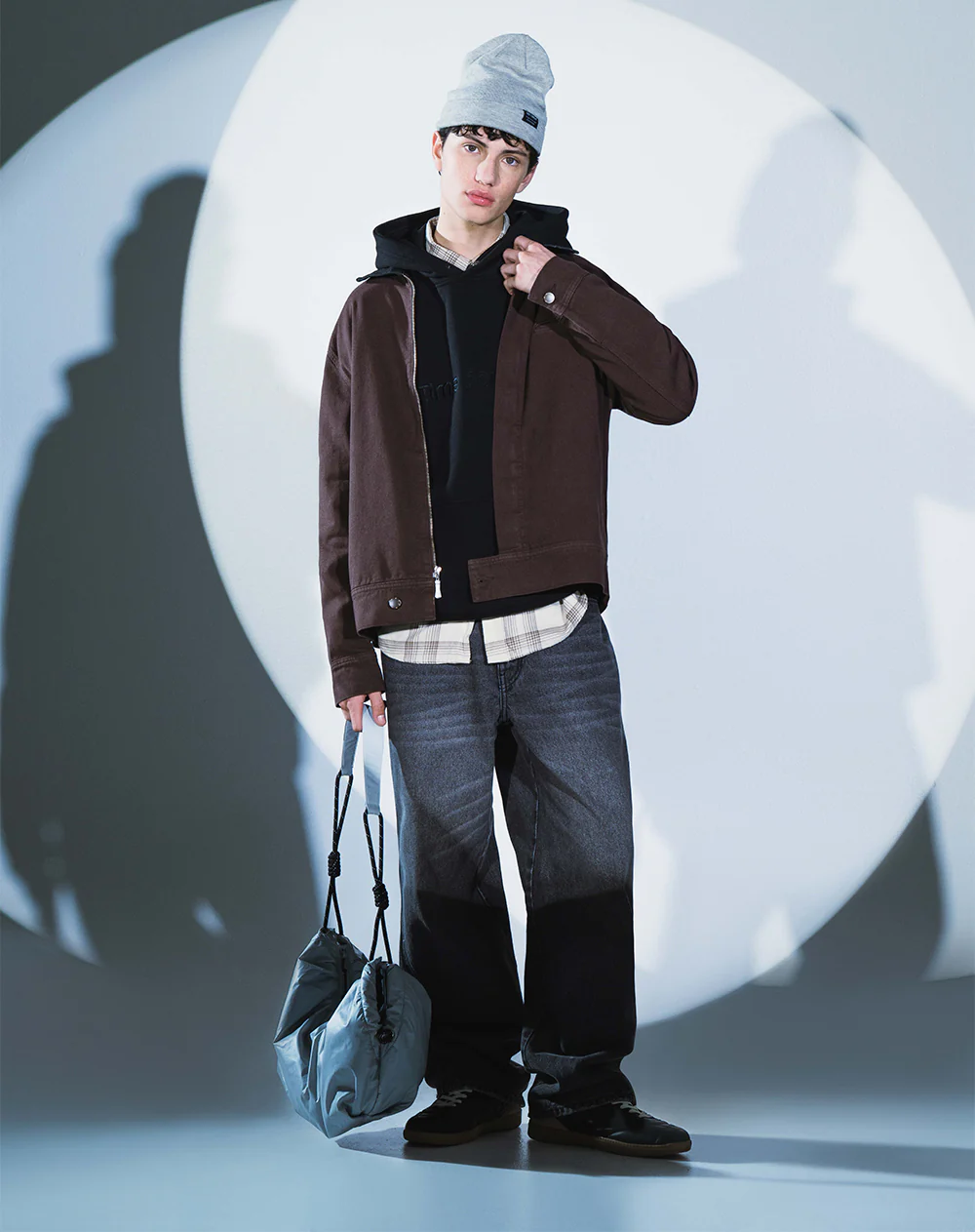 Jean oversize algodón negro hombre - Image 6
