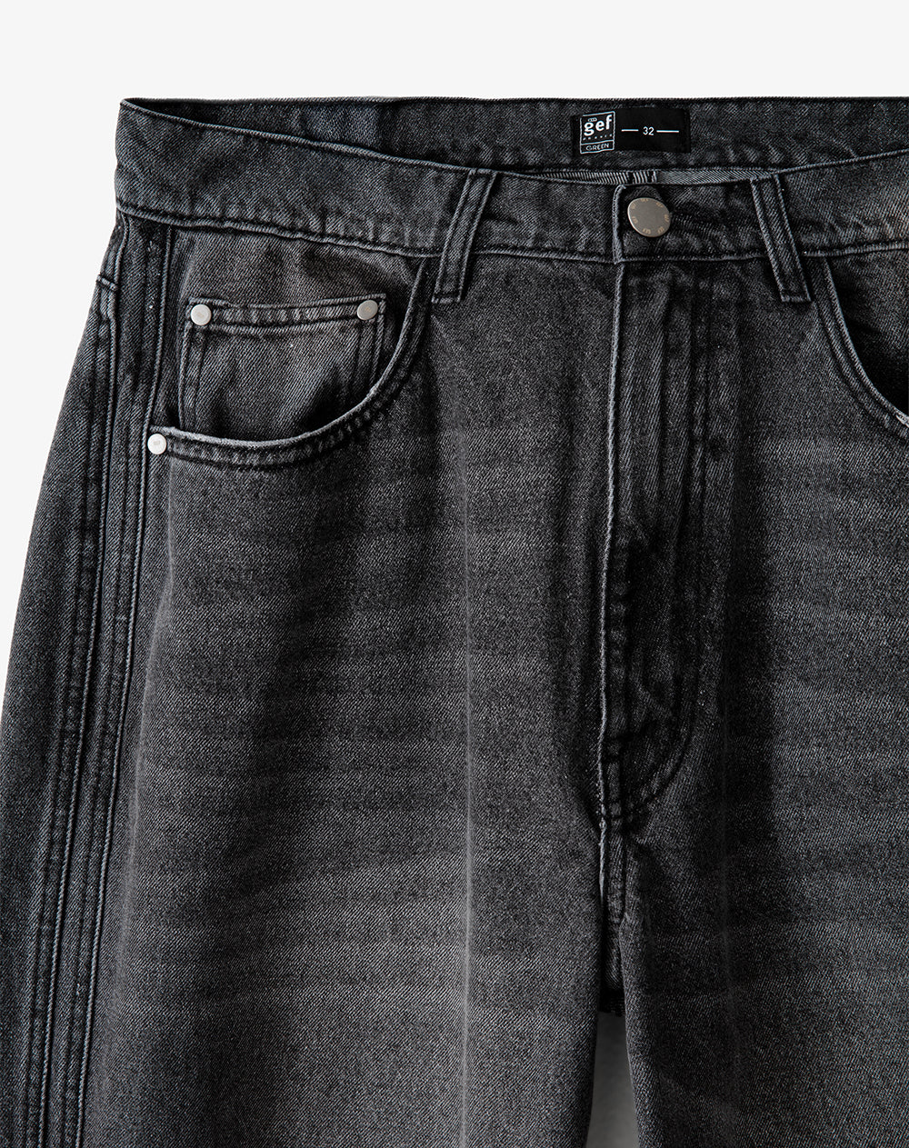 Jean oversize algodón negro hombre - Image 8