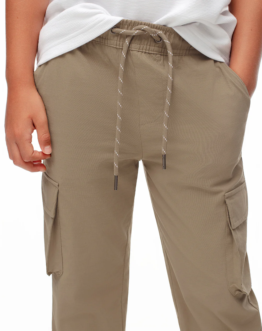 Pantalón tipo cargo habano niño - Image 3