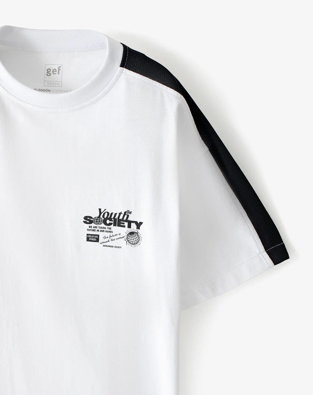 Camiseta regular blanca niño - Image 6