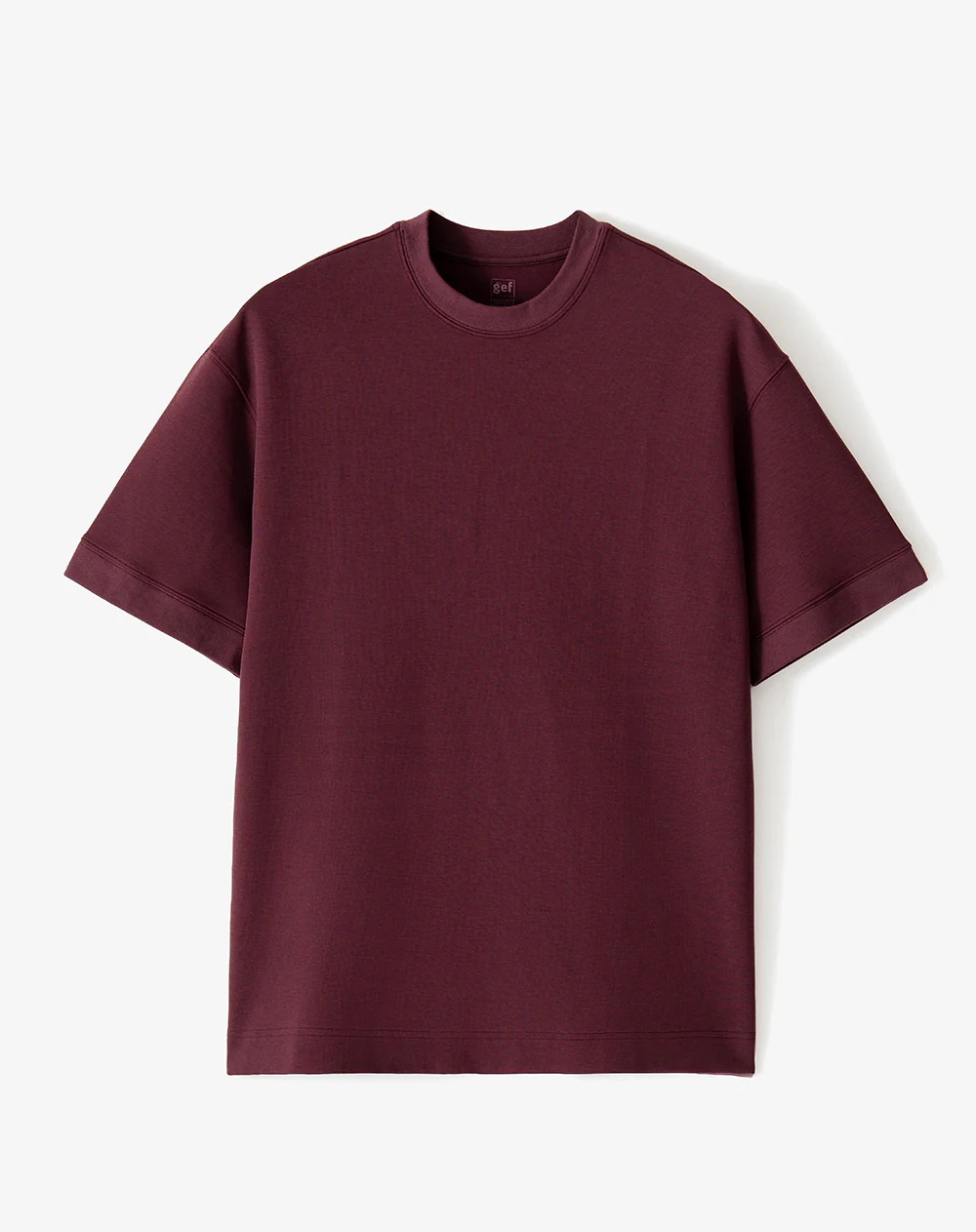 Camiseta relax oversize vino tinto hombre - Image 6