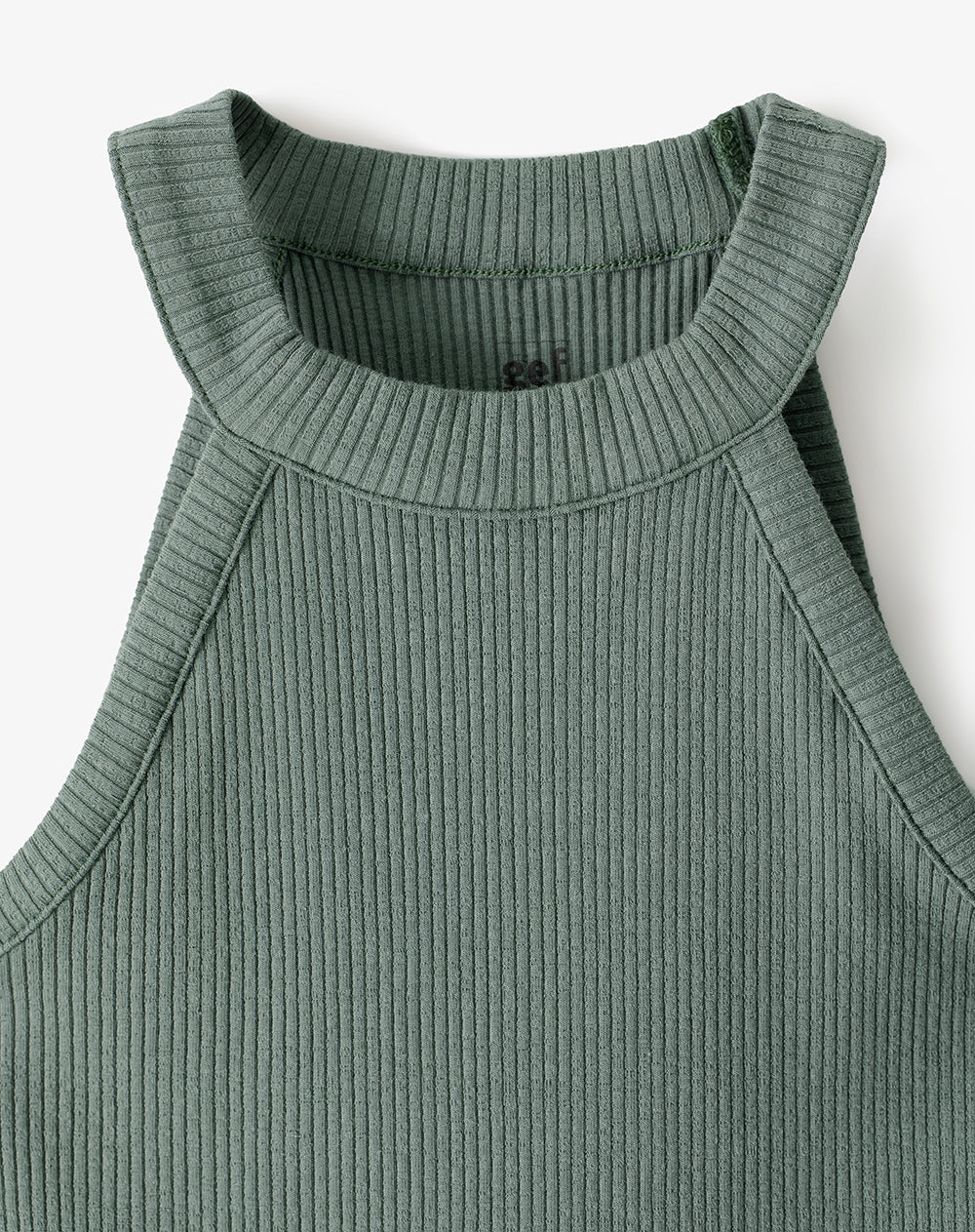 Camiseta crop slim verde niña - Image 6