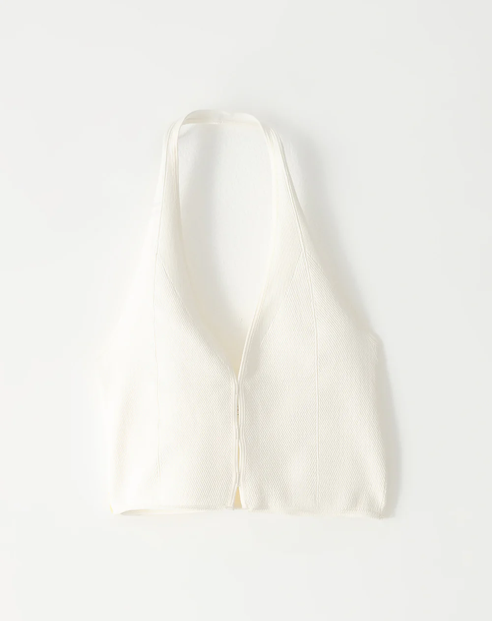 Crop top halter slim seamless blanco mujer - Image 5