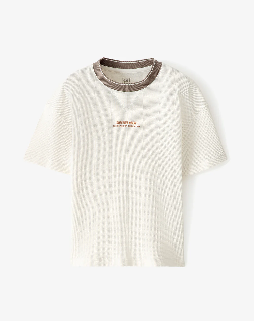 Camiseta regular algodón vainilla niño - Image 5