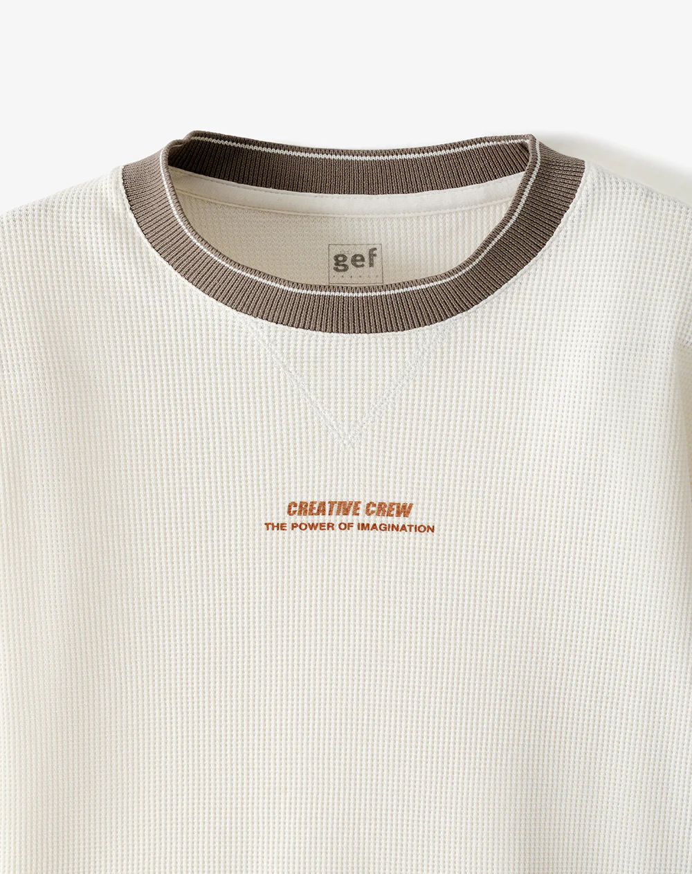Camiseta regular algodón vainilla niño - Image 6