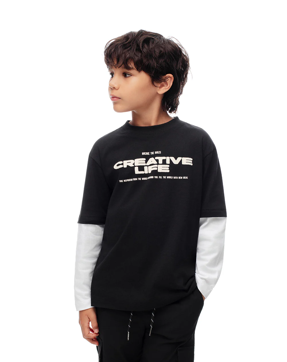 Camibuzo regular algodón estampado niño