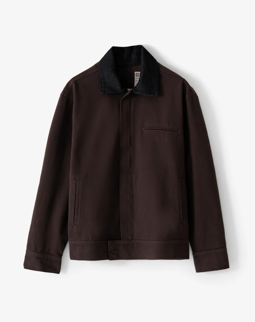 Chaqueta cazadora denim chocolate hombre - Image 7