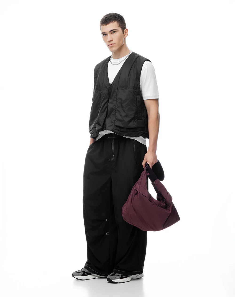 Chaleco parachute negro hombre - Image 5