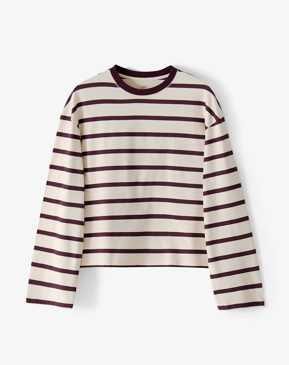 Camibuzo oversize vino tinto rayas hombre - Image 6
