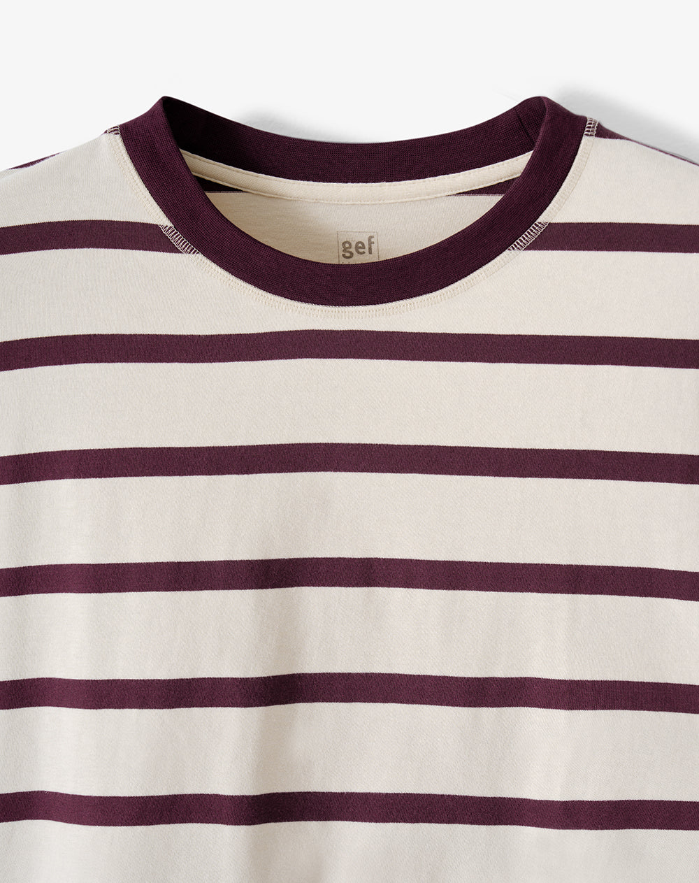 Camibuzo oversize vino tinto rayas hombre - Image 7