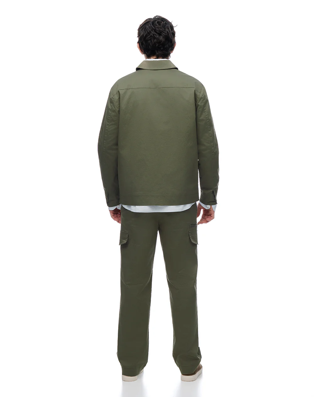 Pantalón cargo regular verde hombre - Image 2