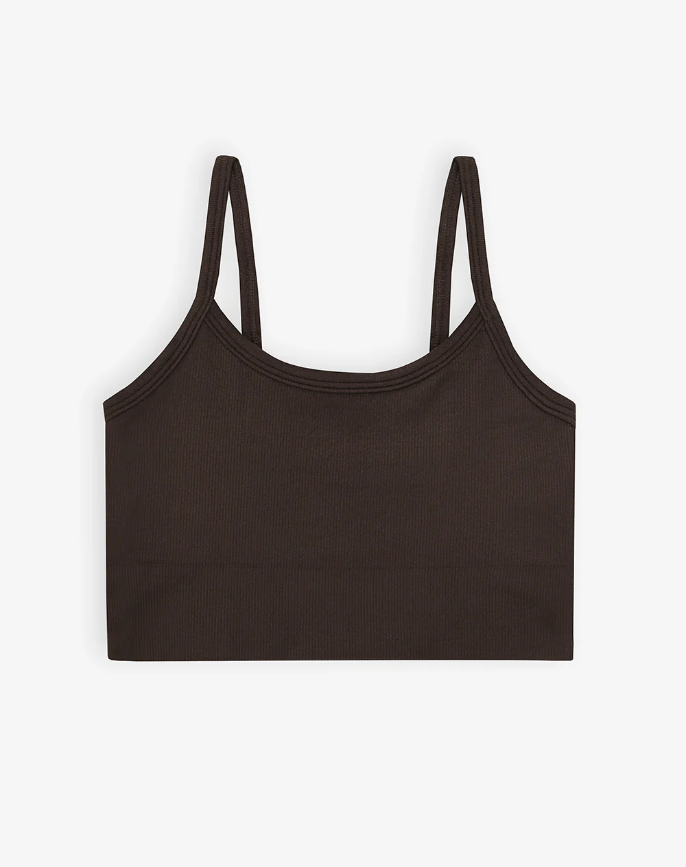 Top deportivo soporte medio seamless chocolate mujer - Image 5