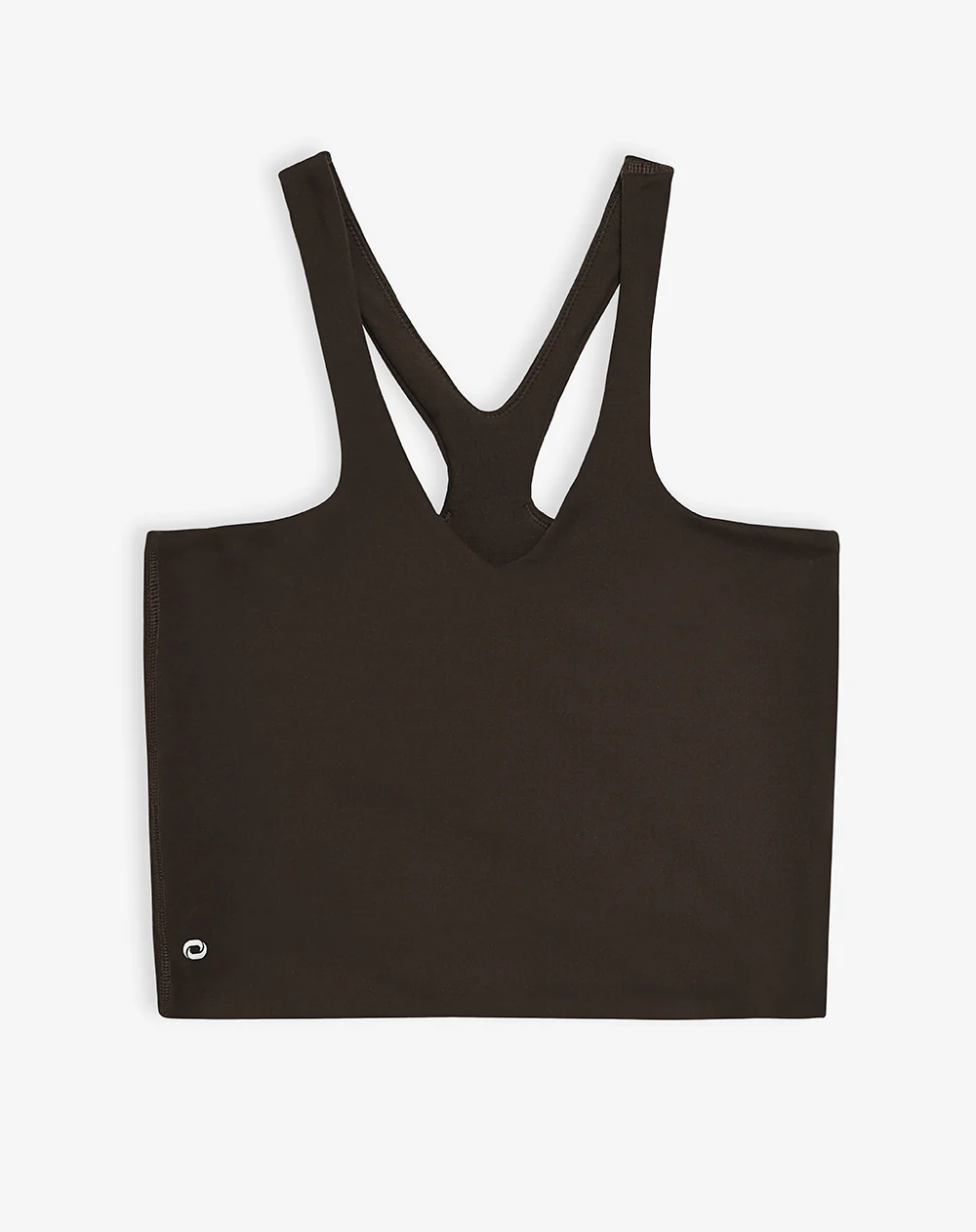 Crop top deportivo secado rápido uso 2 en 1 chocolate mujer - Image 5