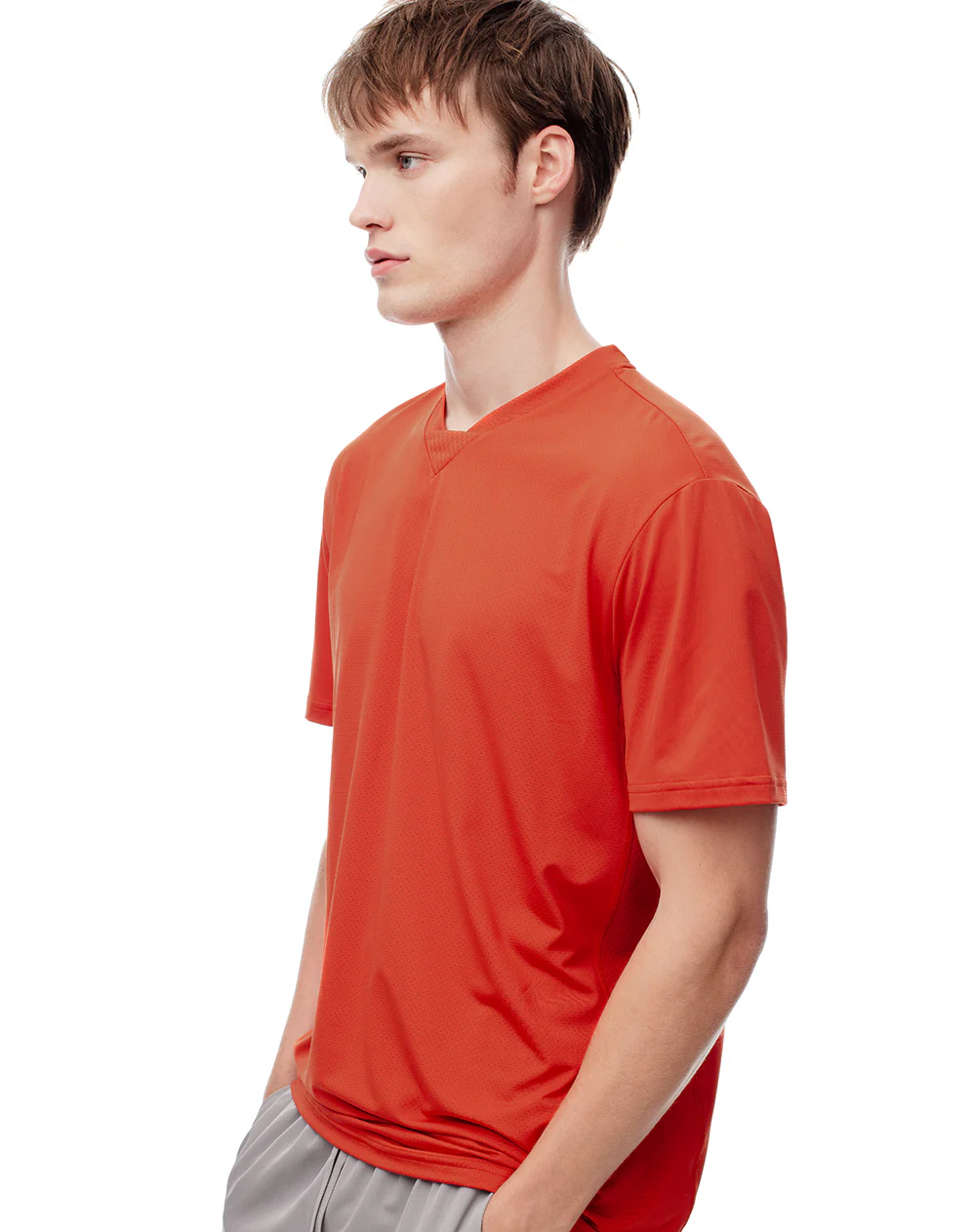 Camiseta ted manga corta naranja hombre