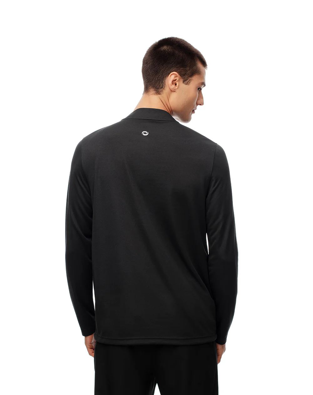 Buzo regular half zip negro hombre - Image 2