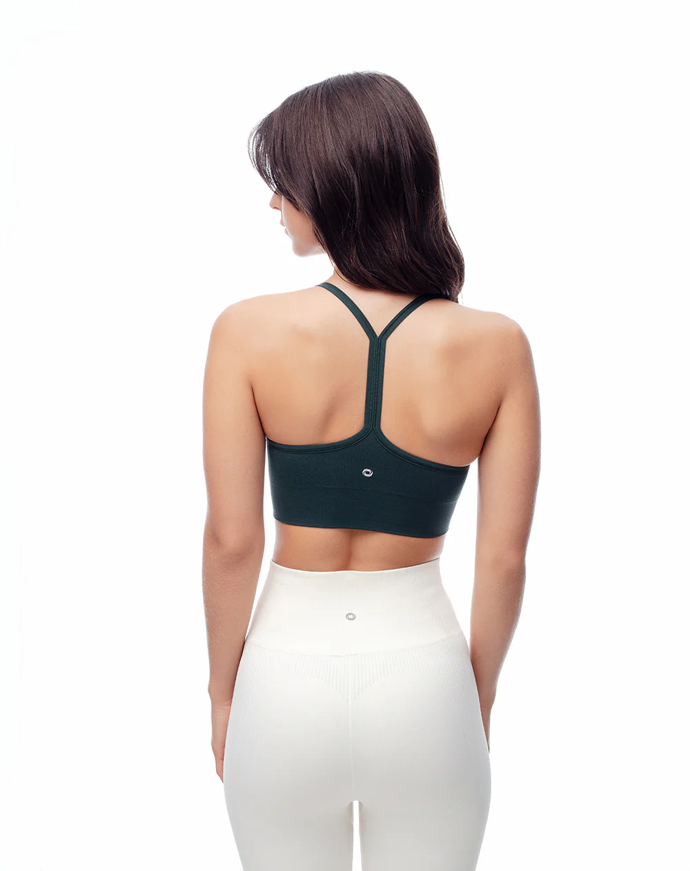 Top deportivo soporte medio seamless verde mujer - Image 3