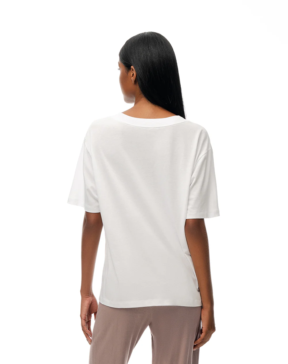 Camiseta relax blanca mujer - Image 2