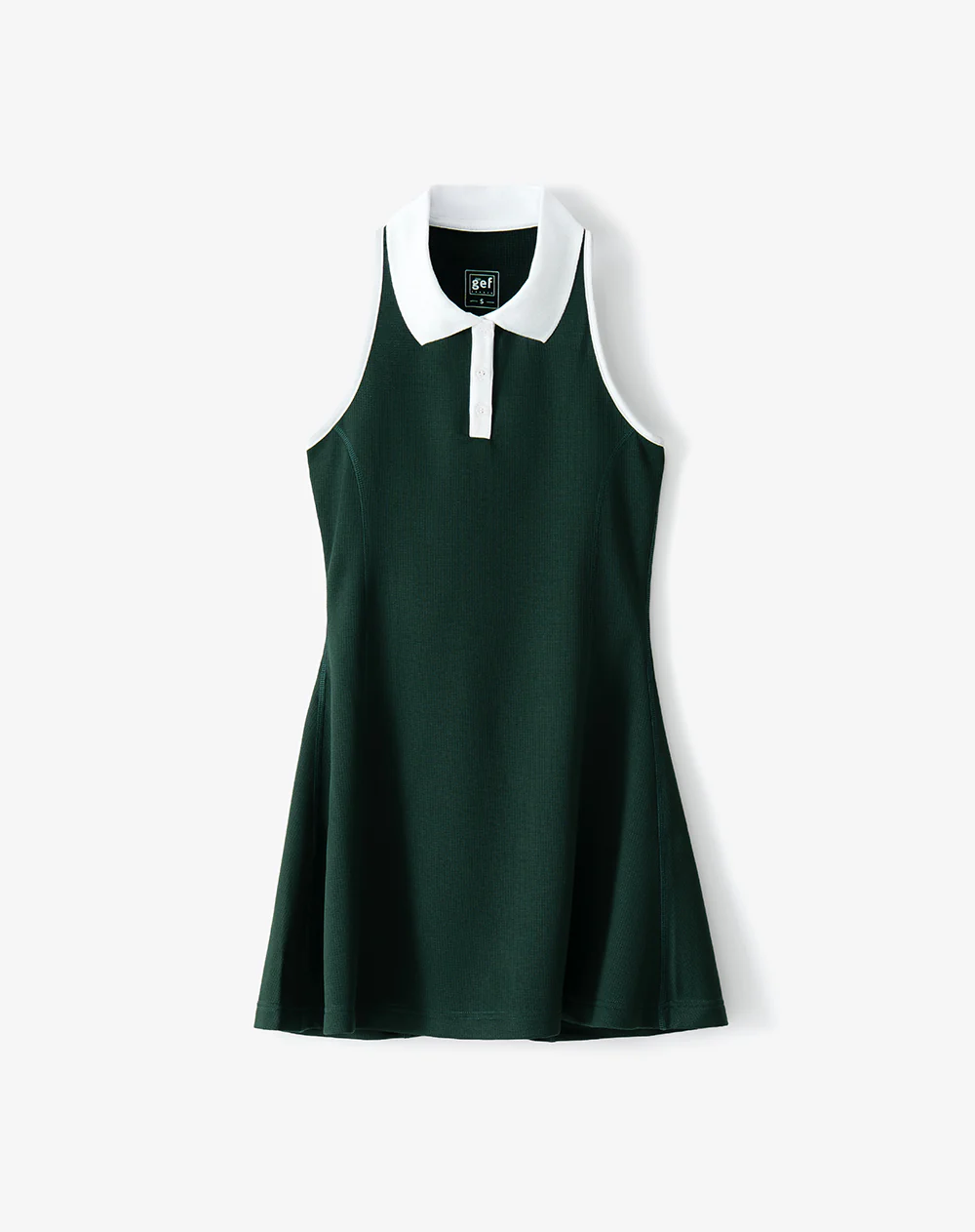 Vestido deportivo tipo polo verde mujer - Image 7
