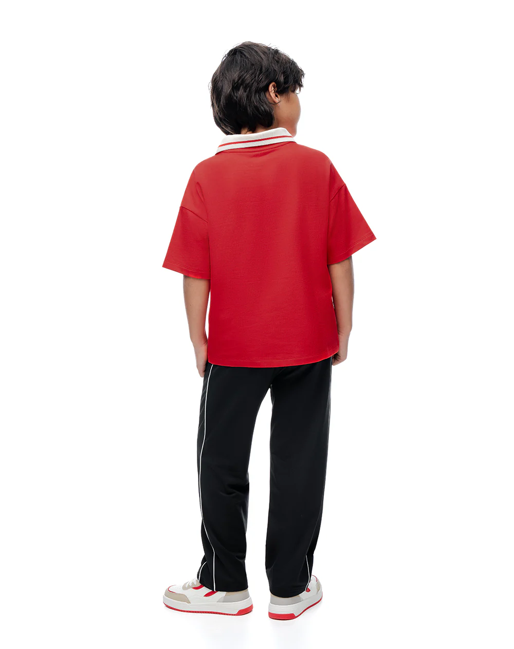 Camiseta regular manga corta roja niño - Image 2