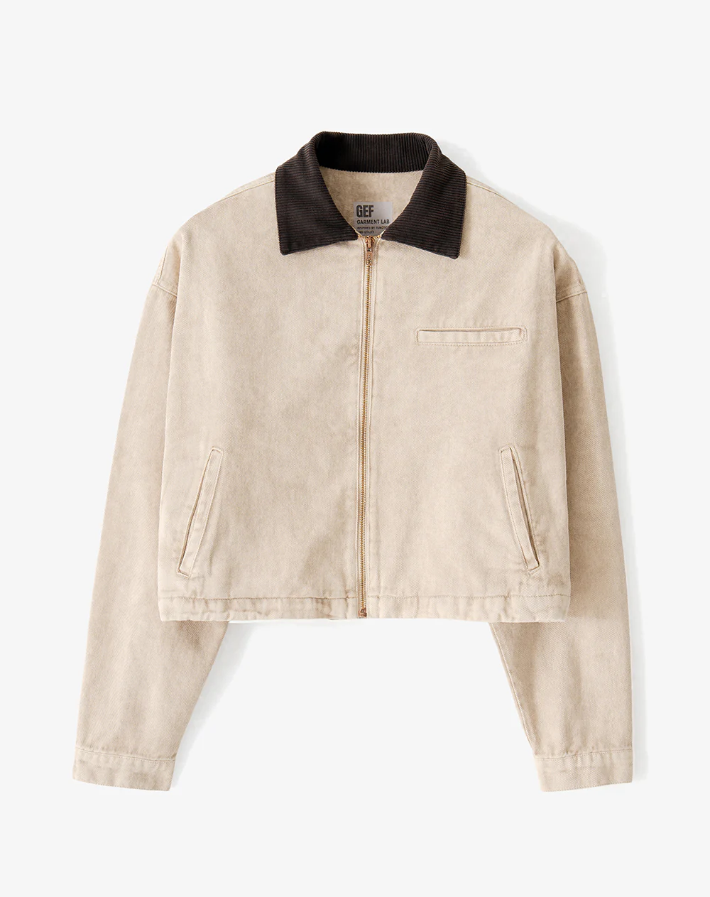 Chaqueta regular denim habano mujer - Image 6