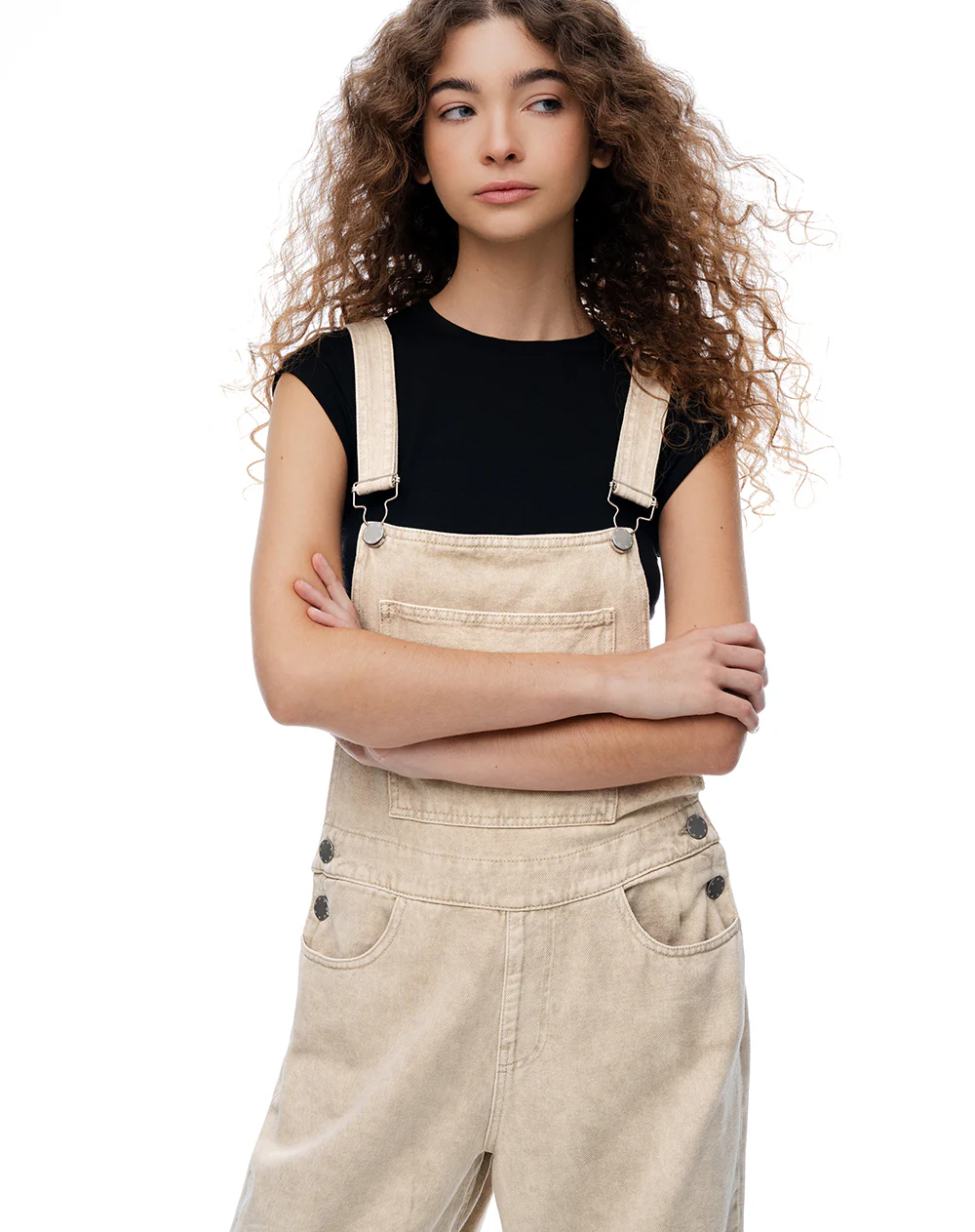 Overol largo denim habano mujer - Image 5