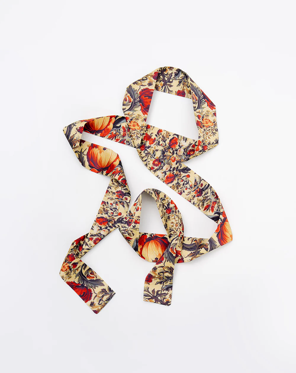 Pañuelo satín tipo corbatín multicolor mujer - Image 4