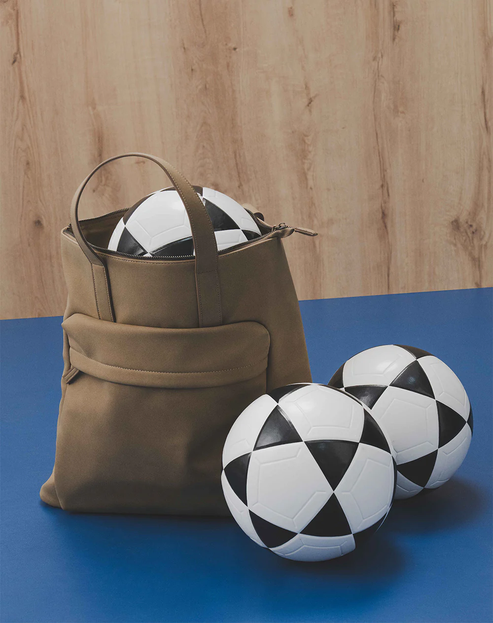 Bolso morral efecto cuero café hombre - Image 10