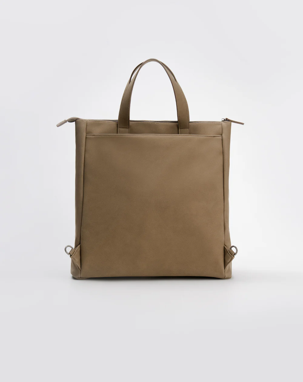 Bolso morral efecto cuero café hombre - Image 8