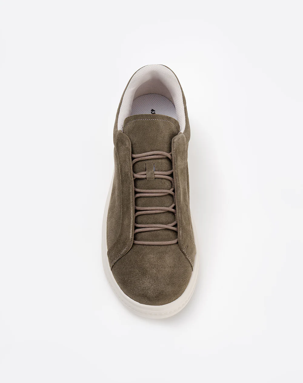 Tenis casuales tipo gamuza gris hombre - Image 3