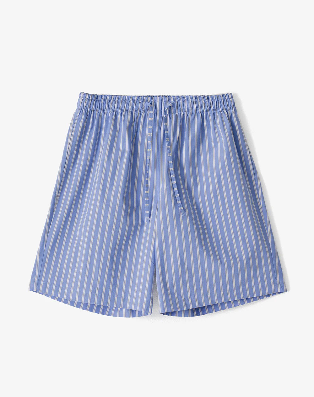 Camisa + bermuda de pijama algodón azul con rayas hombre - Image 10