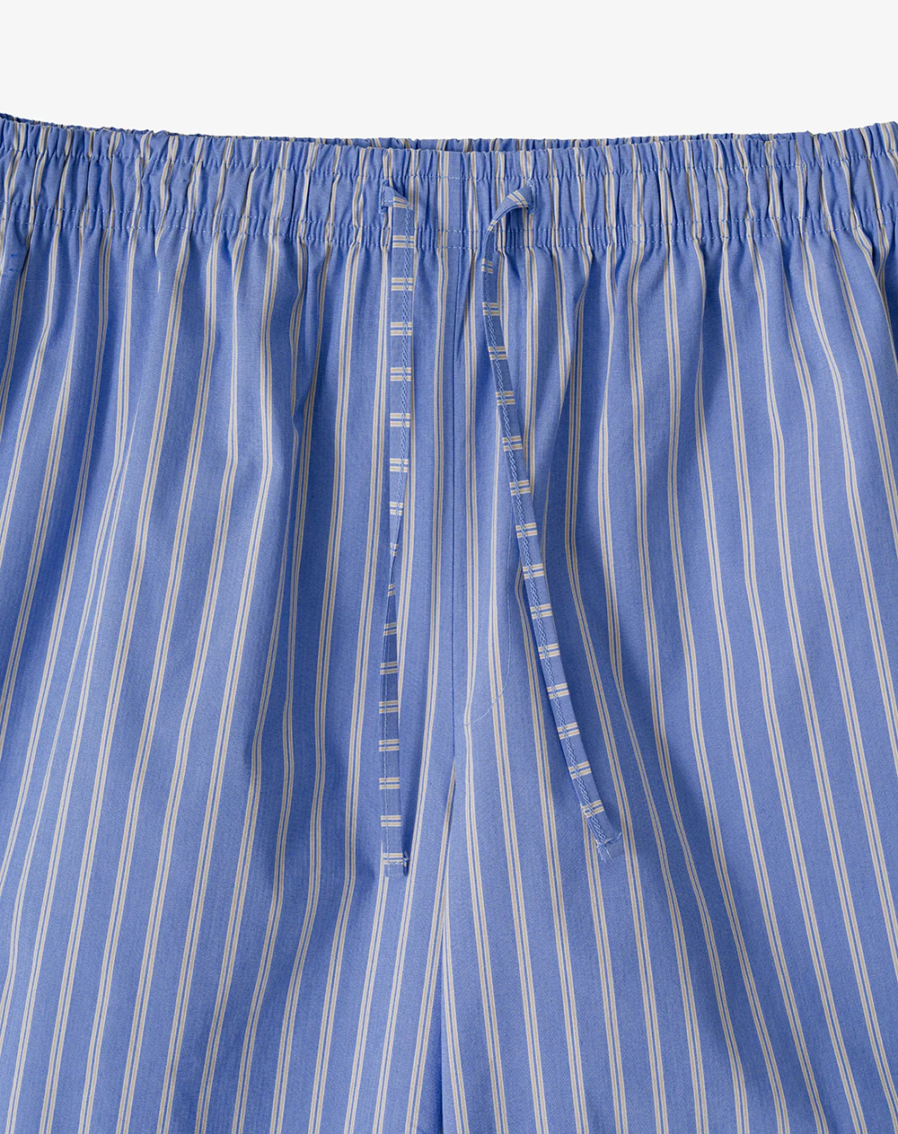 Camisa + bermuda de pijama algodón azul con rayas hombre - Image 11