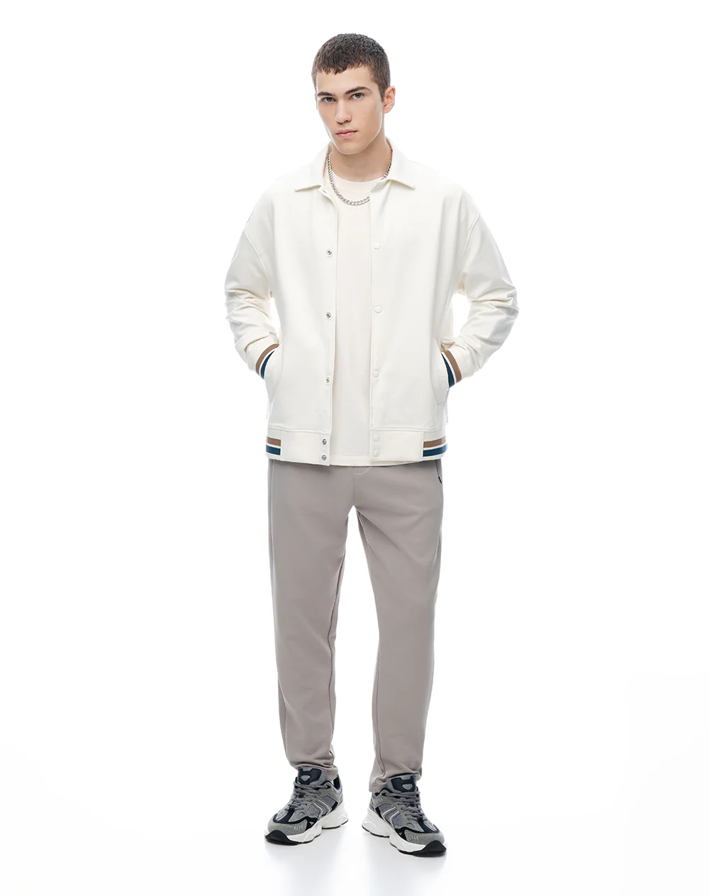 Chaqueta regular vainilla hombre - Image 4
