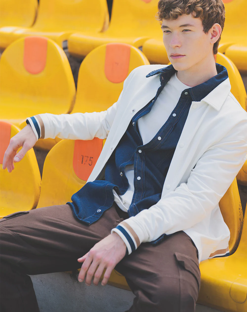 Chaqueta regular vainilla hombre - Image 6