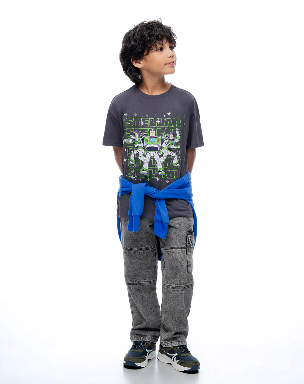 Camiseta regular Toy Story 5 gris niño - Image 4