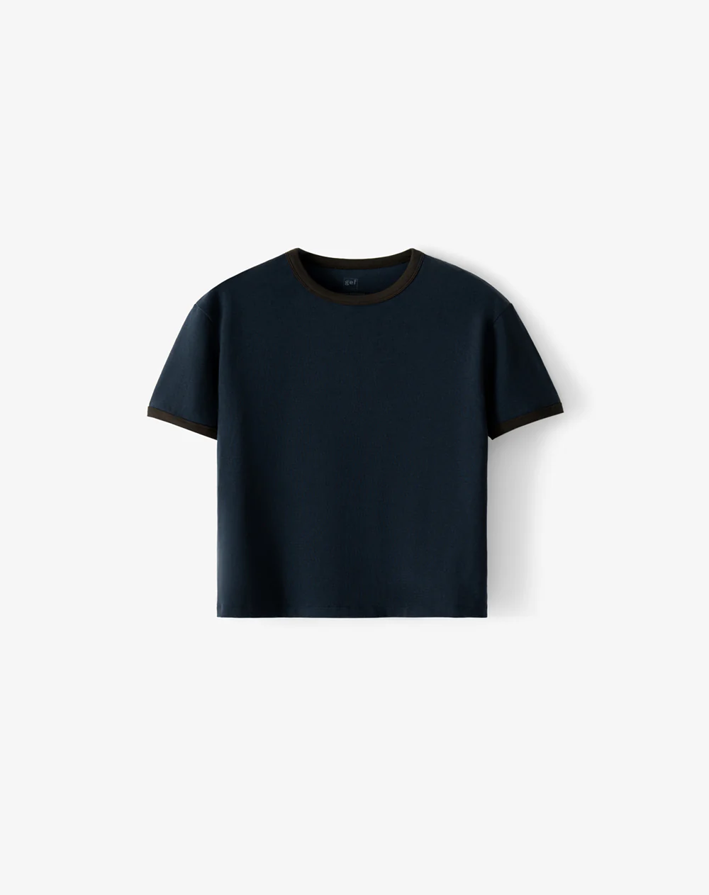 Camiseta regular manga corta azul hombre