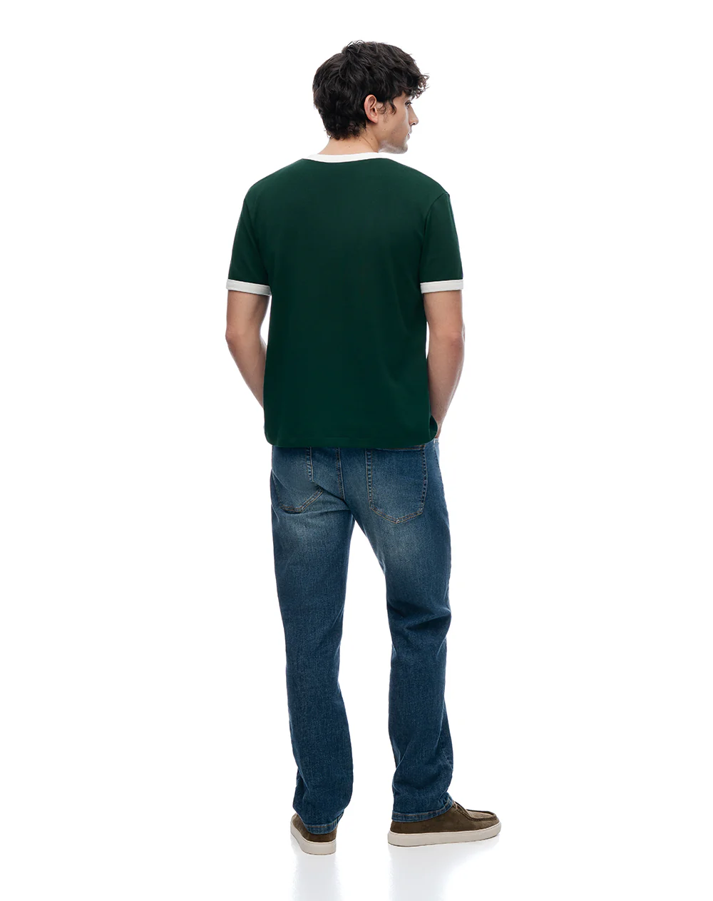 Camiseta regular verde hombre - Image 2