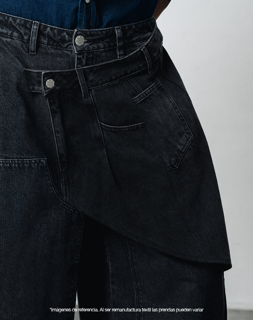 Jean wide leg remanufacturado Gef x Alejandro Crocker mujer - Image 2