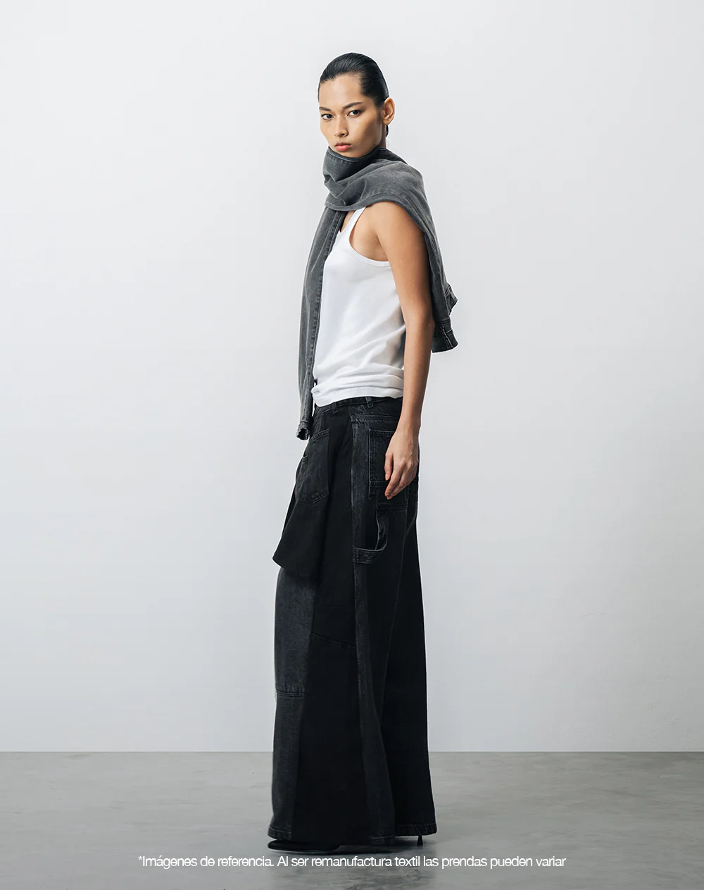 Jean wide leg remanufacturado Gef x Alejandro Crocker mujer - Image 8