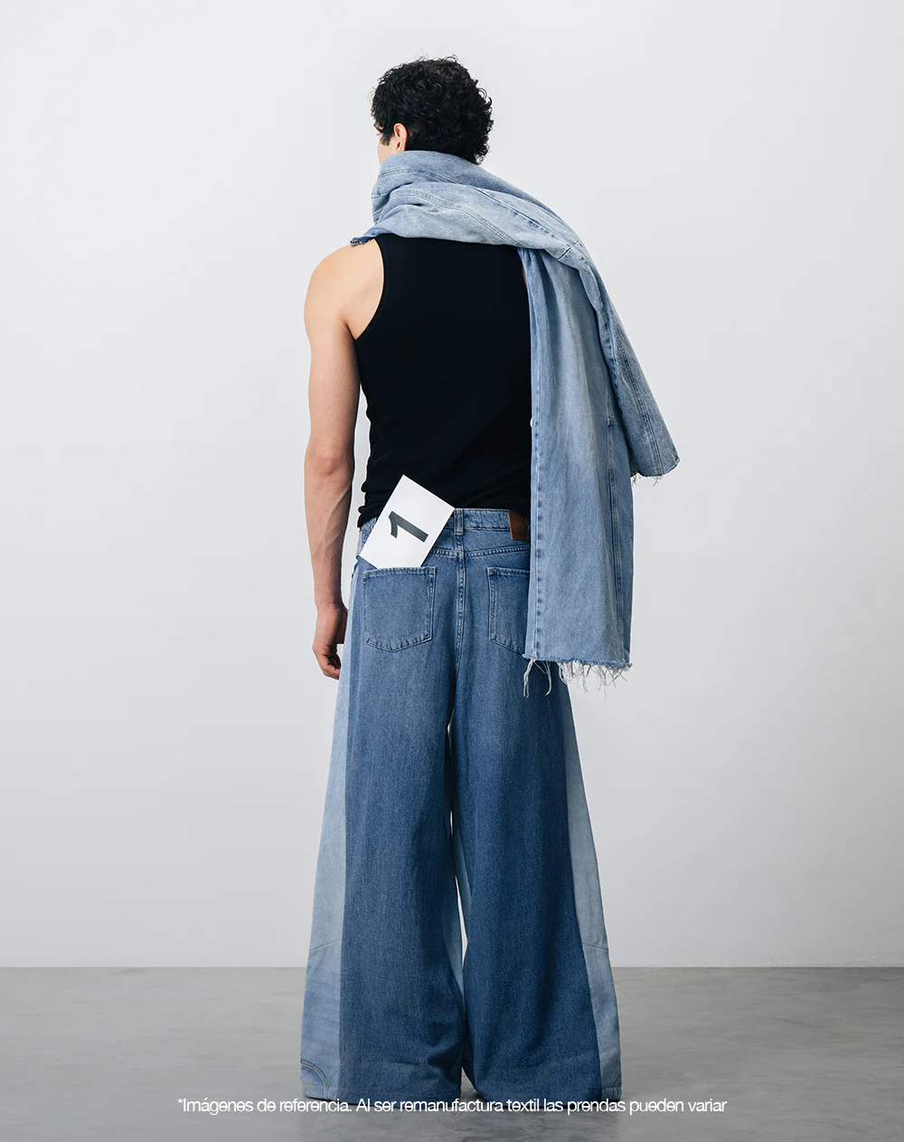 Jean wide leg remanufacturado Gef x Alejandro Crocker mujer - Image 4