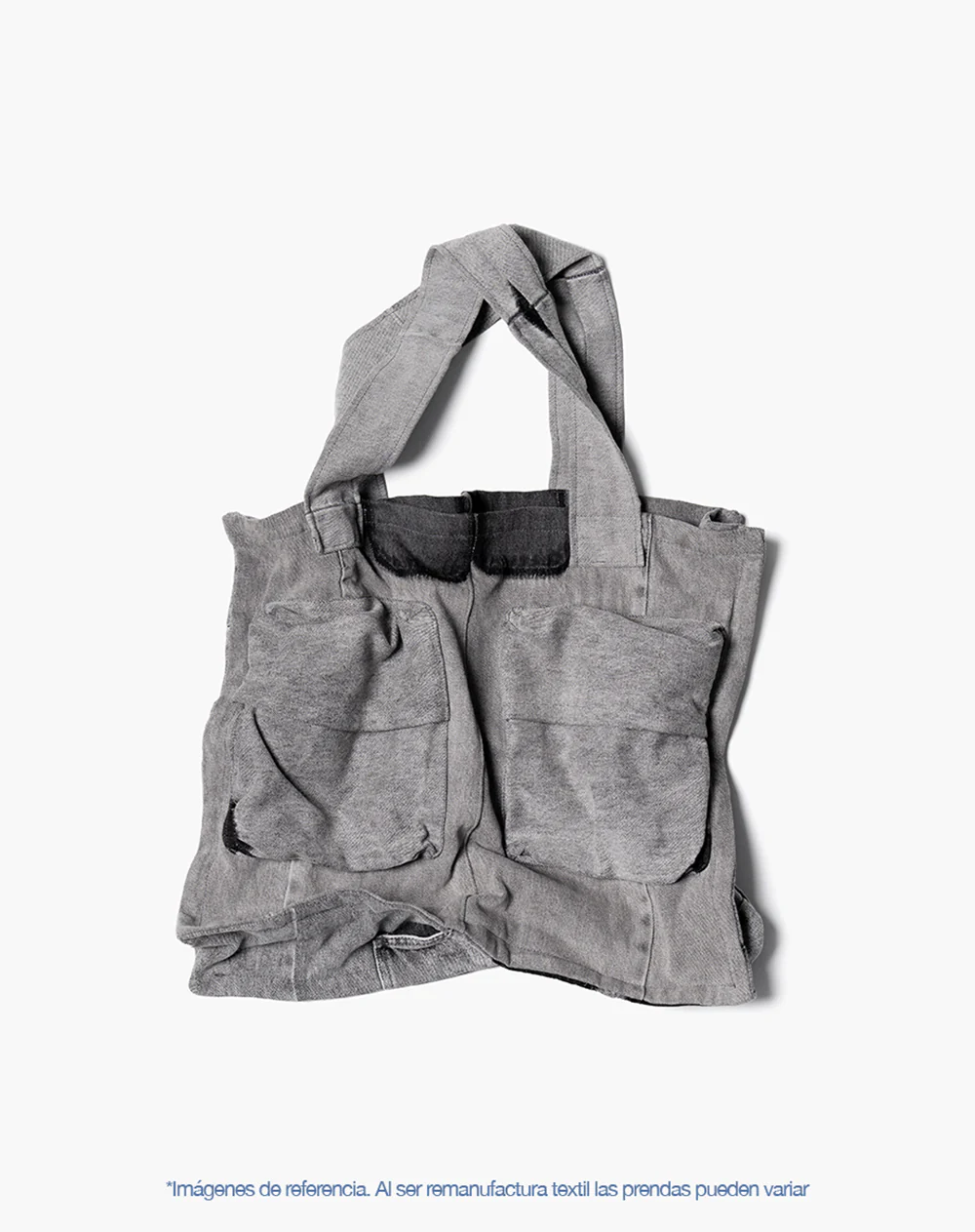 Tote bag denim maxi remanufacturado Gef x Alejandro Crocker mujer - Image 2