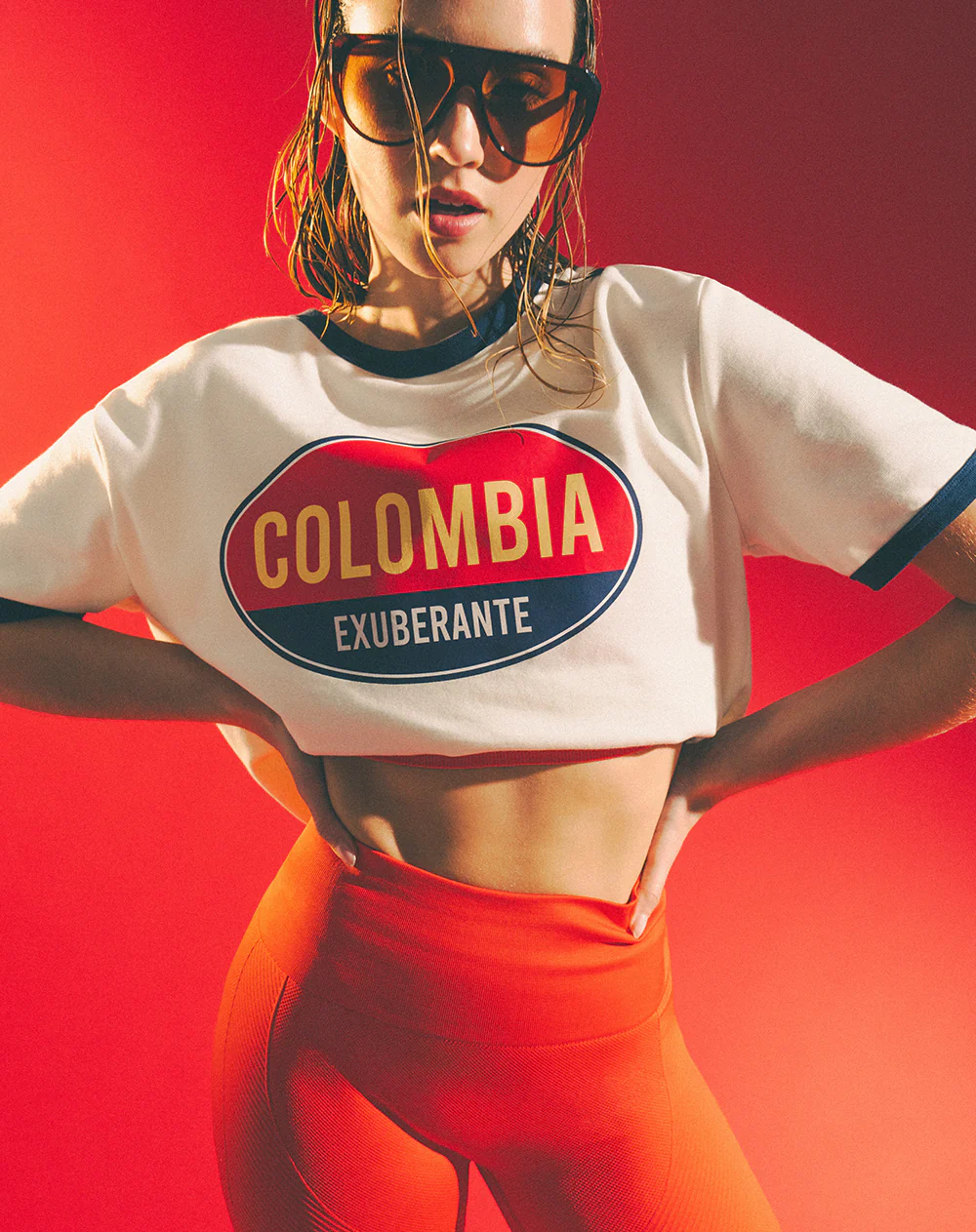 Camiseta Colombia exuberante blanca unisex hombre - Image 4