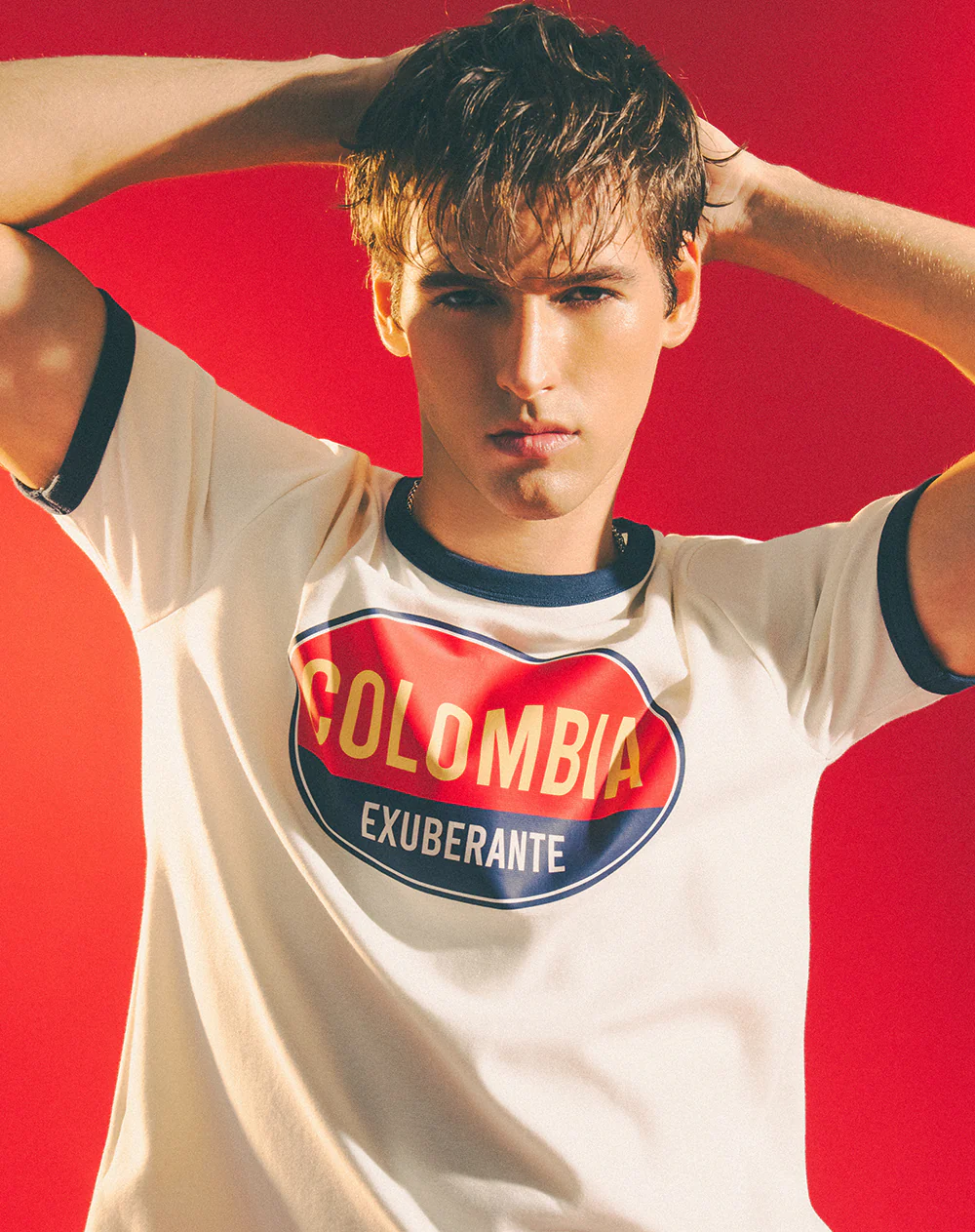 Camiseta Colombia exuberante blanca unisex hombre - Image 5