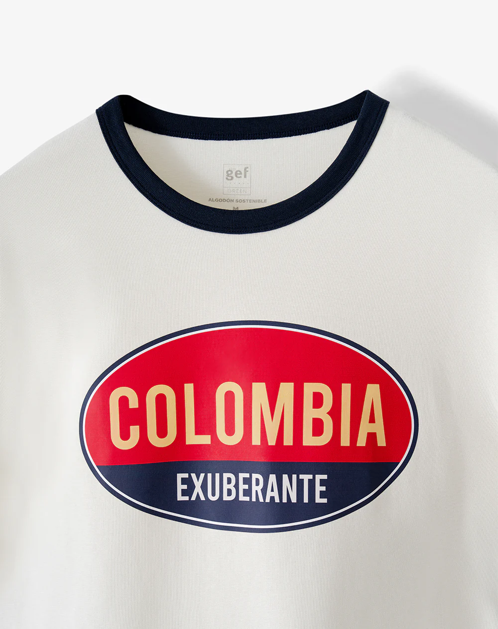 Camiseta Colombia exuberante blanca unisex hombre - Image 9