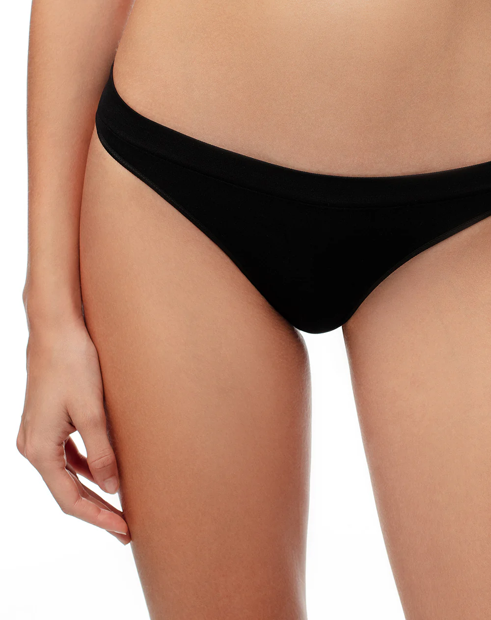 Panty tipo tanga seamless tiro medio x3unds negro mujer - Image 3